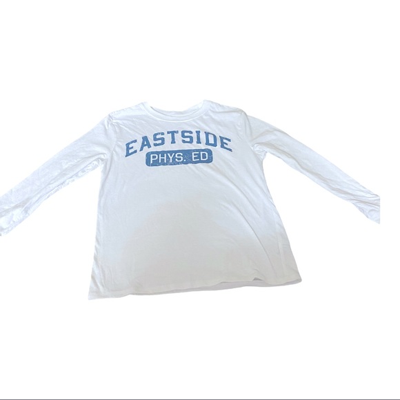 24 HRS SALE ONLY NWT Phys. ED white long sleeve shirt kids - Picture 1 of 3